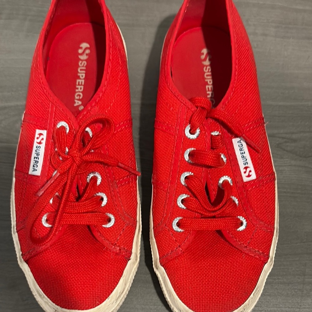 Superga Red Canvas Sneakers